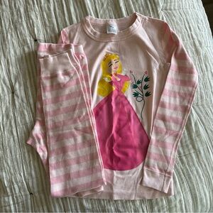 Hanna Andersson Pink Striped Kids Pajama Set